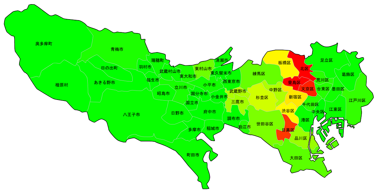 東京23区・市町村_水害リスク浸水マップ